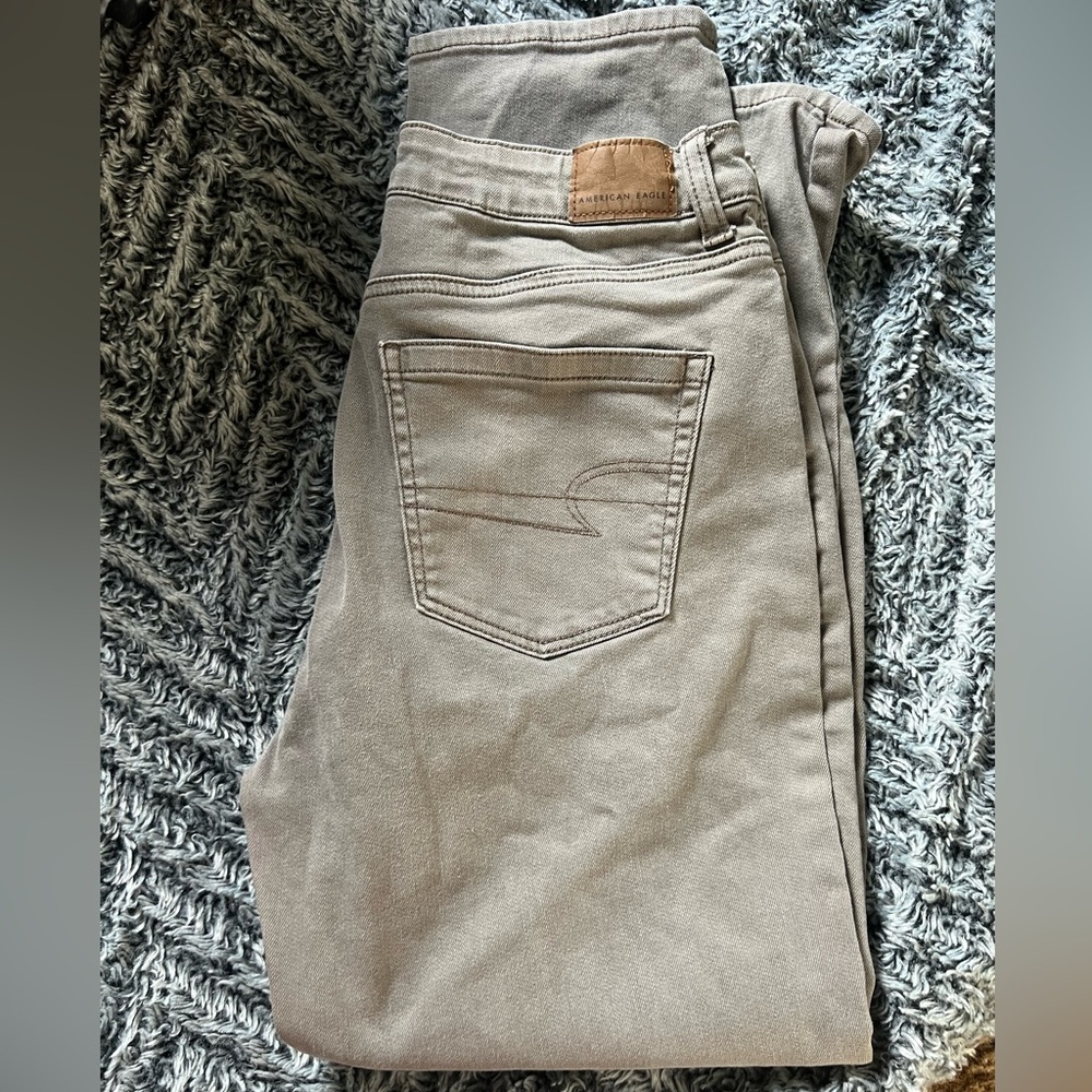 American Eagle Outfitters Green Skinny Jeans